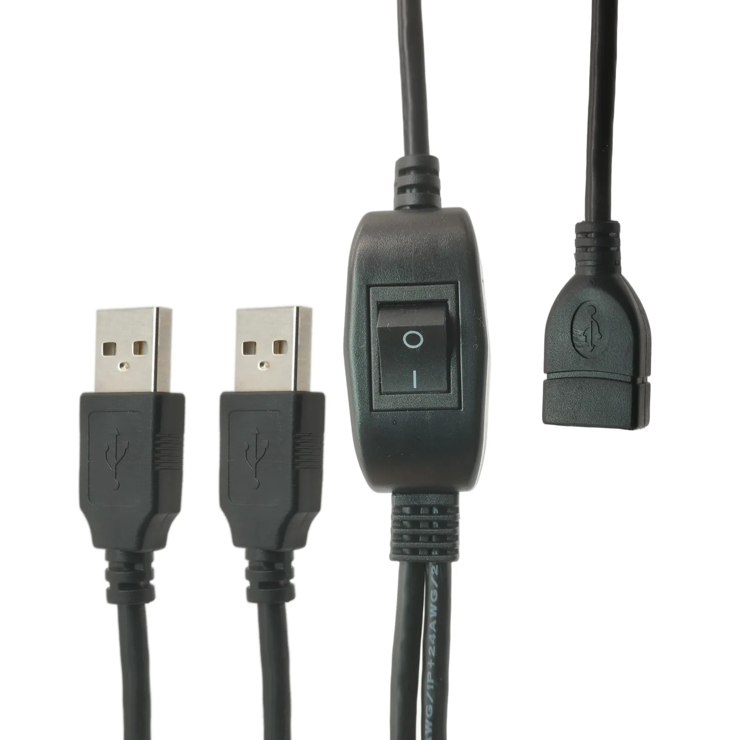 Selector de interruptor USB 2,0 de 2m, conmutador USB de Salida 2 en 1 para  2 ordenadores, compartir 1 dispositivo USB, ratón, teclado, escáner,  impresora, Etc.