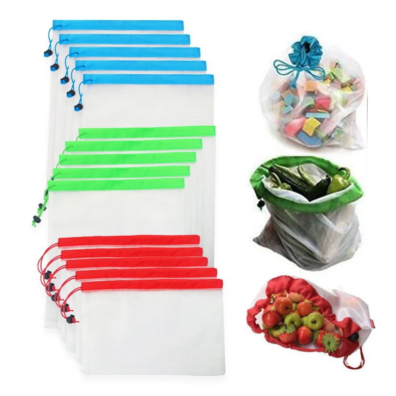 Mesh Bags Vegetable-Toys Sundries-Bag Shopping-Storage Fruit Eco-Friendly Grocery Washable