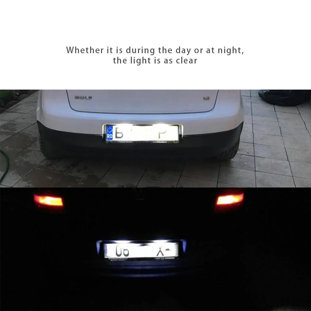 Автомобильный светодиодный номерной знак в сборе для 1T0827574C автомобиля