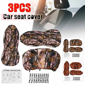 

3 pcs Hunting Camouflage Car Seat Covers Auto Automobiles Seat Cover for Pickup Truck Jeep Honda Nissan Kia Volvo