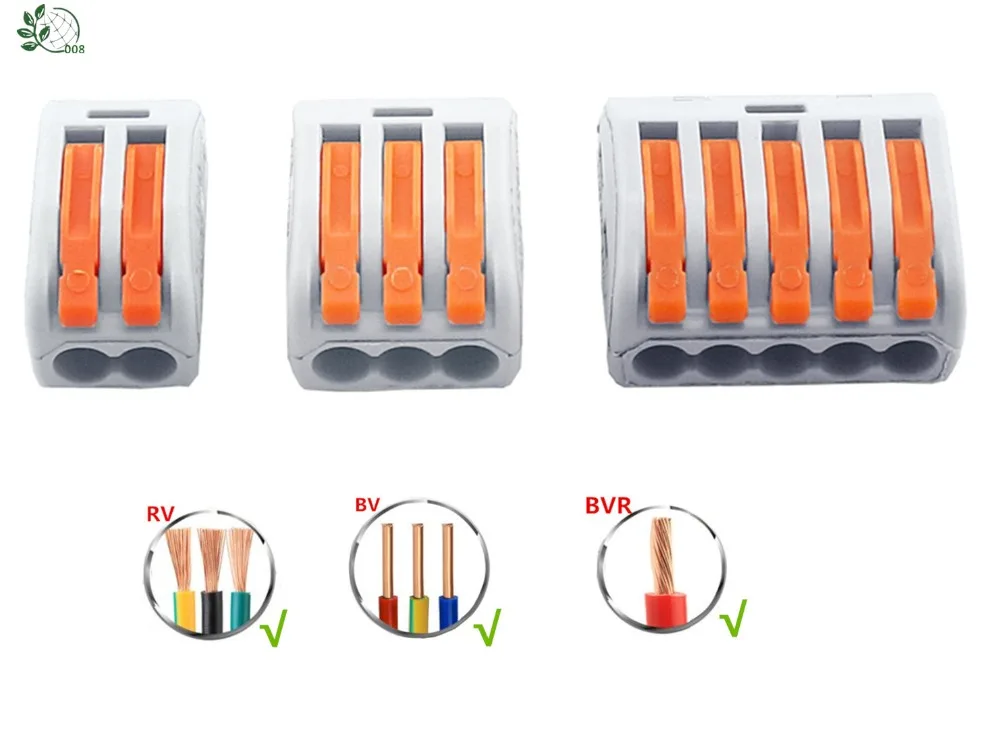 1/10/30 шт 222 Мини Быстрый провод разъема Универсальный Компактный соединитель проводки пуш-ап-в клеммный блок PCT-212 213 214 215