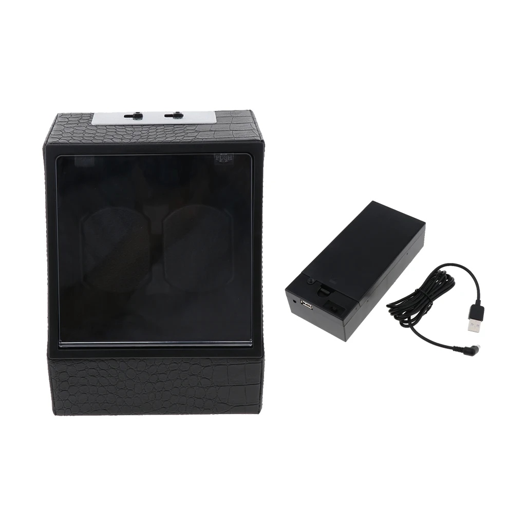 

Luxury Double Automatic Watch Winder Box Display Wristwatch Organizer Case