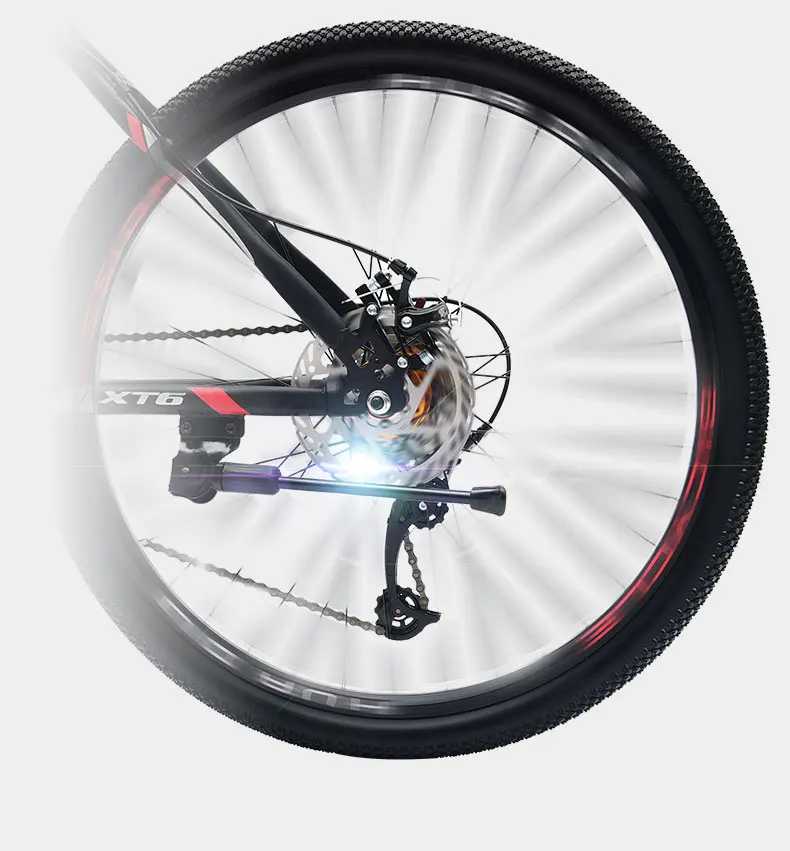 Discount Mountain Bike 24/26 Inch 21/24/27/30 Speed Variable Speed Double Shock Off-road Racing Student Adult 12