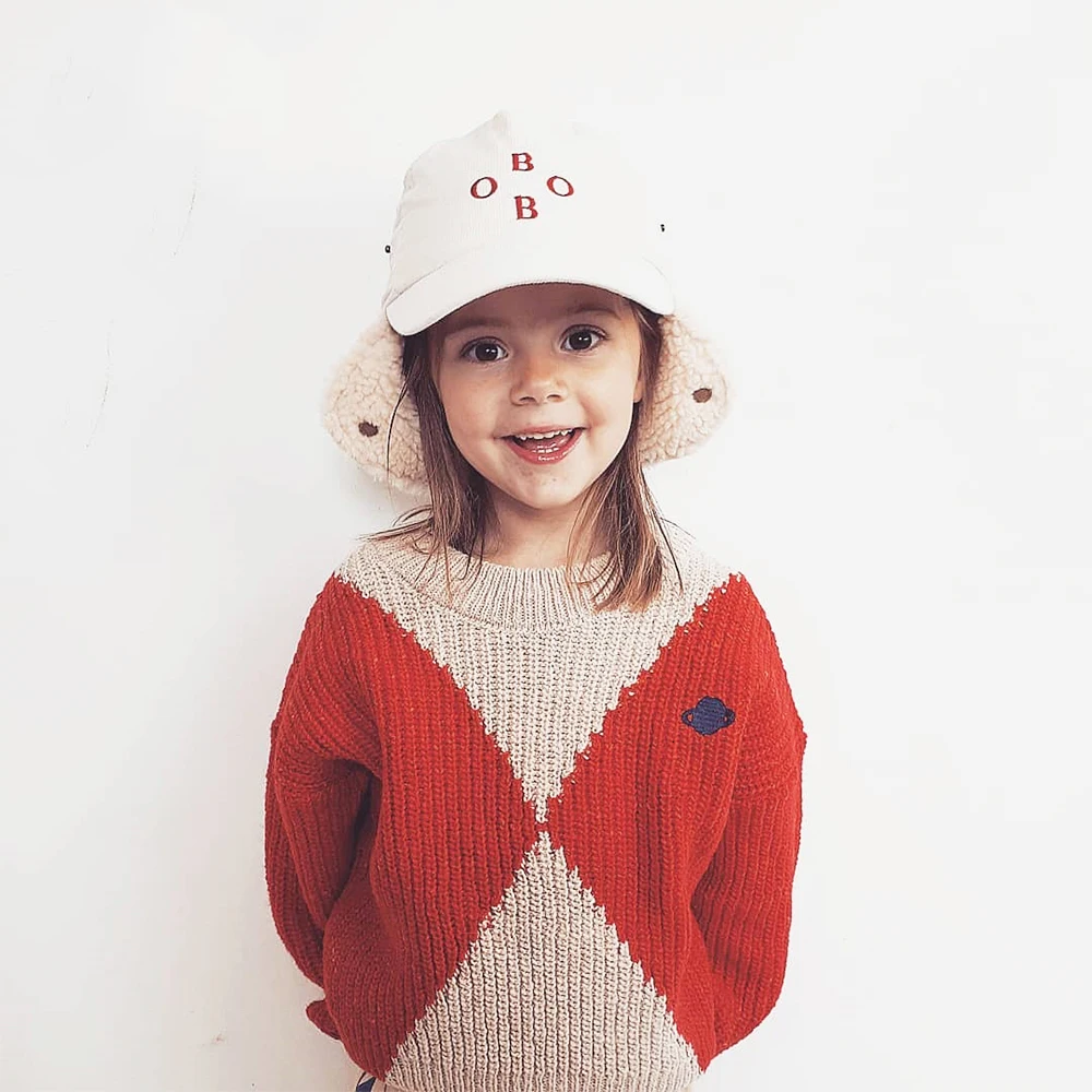 Свитер для девочек Новинка года, брендовые Детские свитера AW BC Модный вязаный пуловер с принтом для мальчиков и девочек хлопковые топы для маленьких детей, одежда Лидер продаж