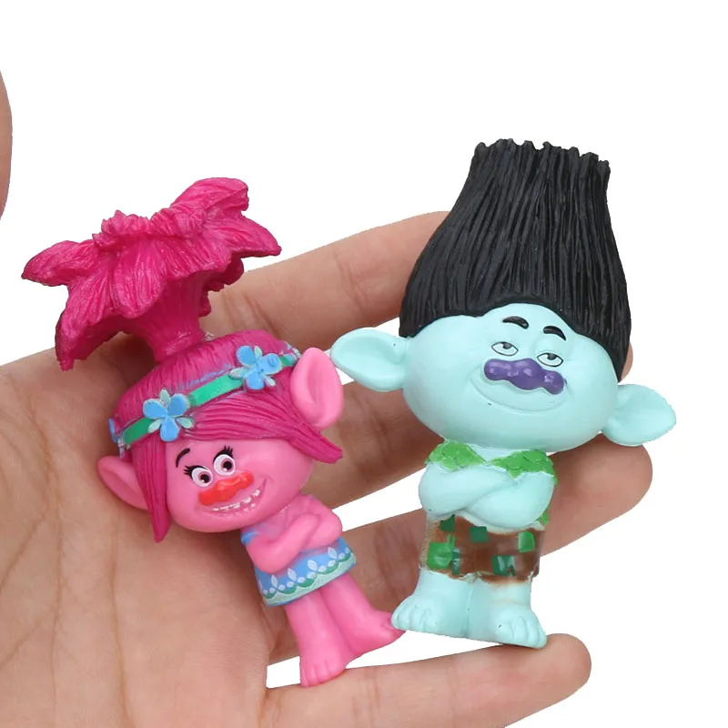 4 tipos 17cm trolls figura de ação brinquedos papoula ramo critter