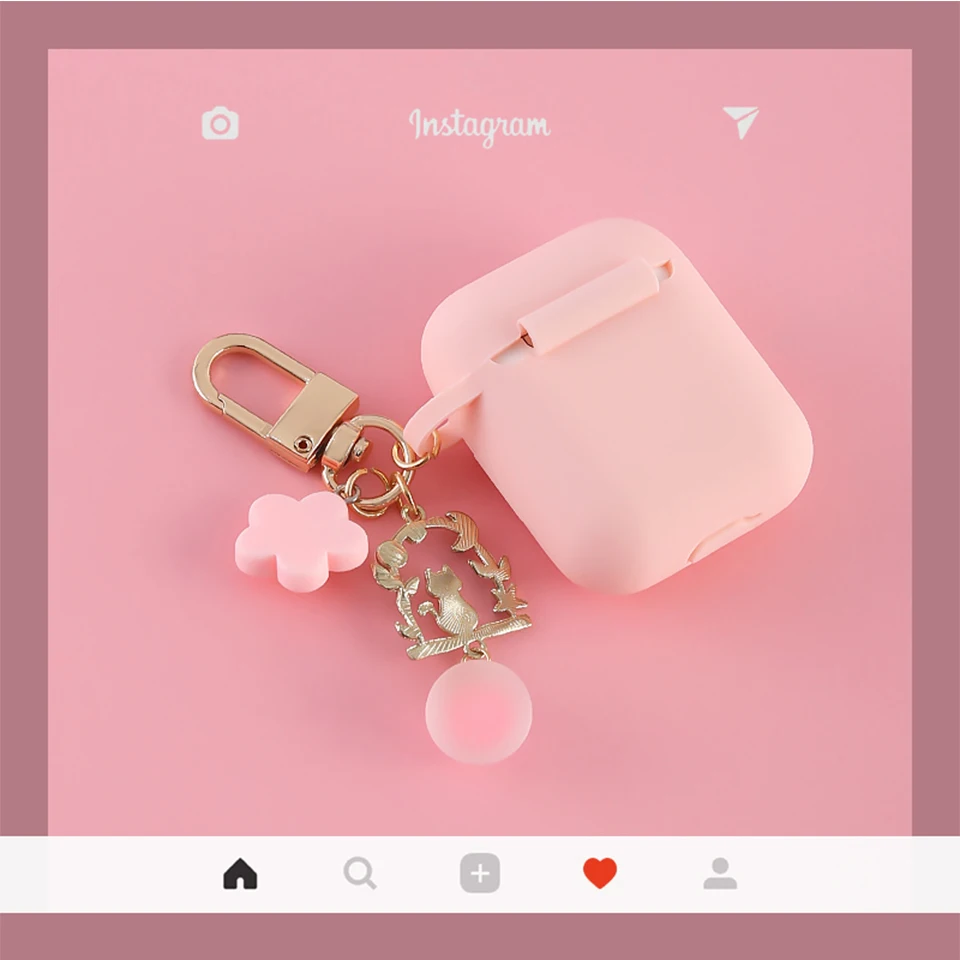 Силиконовый чехол для Apple Airpods 1 2 с милым котом|Аксессуары наушников| |