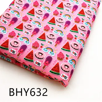 

45*140cm Patchwork summer watermelon print polyester cotton fabric for Sewing Dress Cloth Making DIY Cushion Cover BHY632
