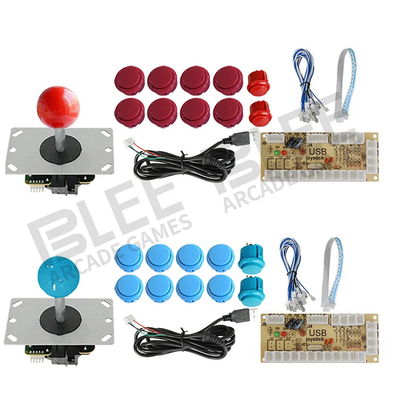 Game control board Arcade Joystick DIY Kit Zero Delay USB Encoder To PC PS3 Mame Sanwa Joysticks Push Buttons | Спорт и развлечения
