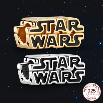 

925 Star wars charm jewelry gold Pendant for women bracelet diy jewelry fit Pan bracelet charms