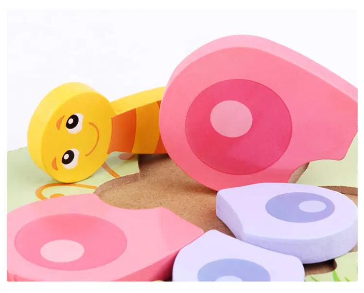 3D головоломки картонные животные деревянные игрушки-паззлы для детей развивающий подарок головоломки детские дошкольные учебные принадлежности дропшиппинг