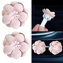 

2 Pcs Car Accessories Auto Air Conditioner Freshener Vent Solid Car Perfume Clip Flower Decor Air Fragrance Smell Diffuser