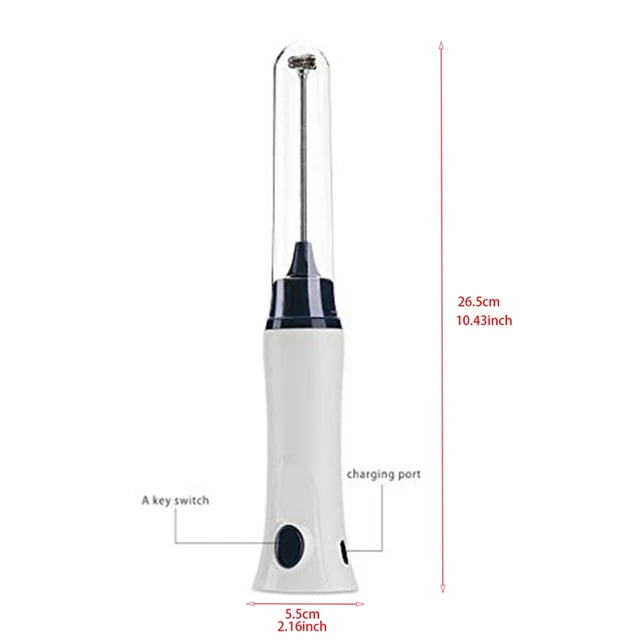 Handheld Electric Coffee Mixer Frother Automatic Milk Beverage Foamer Cream Whisk Cooking Stirrer Egg Beater With Cover 4