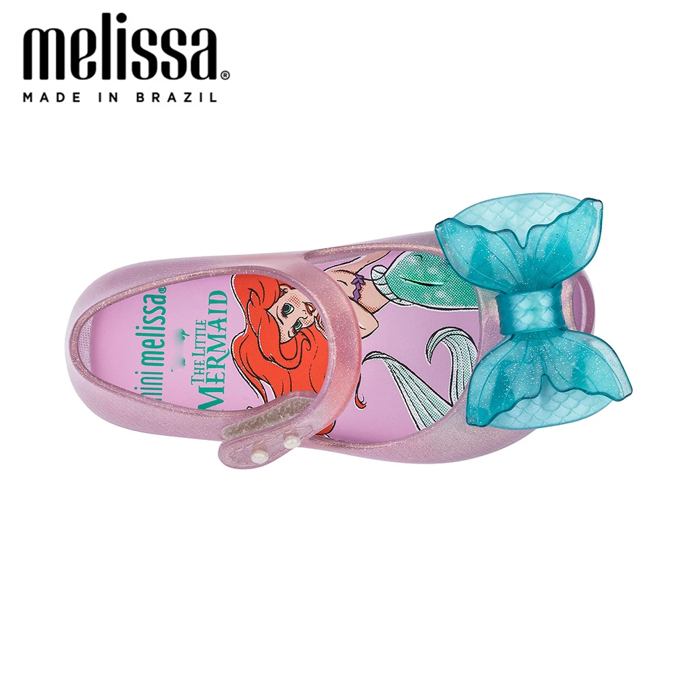 Mini Melissa Ultragirl+ маленькая Русалочка; прозрачная обувь для девочек; сандалии; Новинка года; детская обувь; мягкие Нескользящие сандалии Melissa для детей