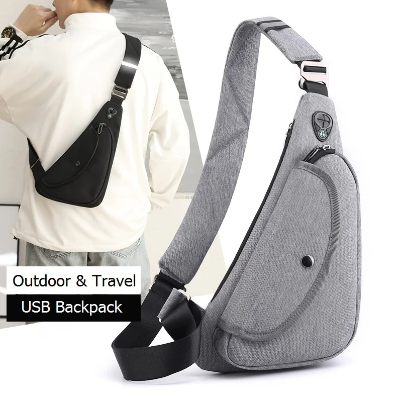 

New Chest Backpack Men Waterproof Sacoche Homme Travel Borse Da Donna Small Backpack Shoulder Bags Mini Sac A Dos Hommes Plecak