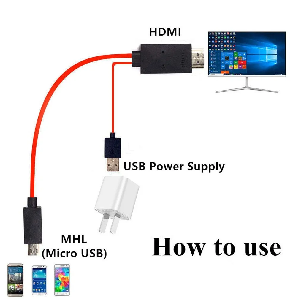 Кабель адаптер MODAO 2019 USB C Micro Для HDMI 4K HDTV TV цифровой AV кабель для передачи данных