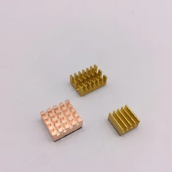 

Wholesale 20set 3pcs/set Heatsink For Raspberry Pi 4B Aluminum Heatsink Radiator Cooler Kit for Raspberry Pi 4 (Gold)