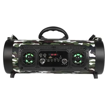 

CH-M17 Portable Outdoor Speaker Wireless Multifunctional Bass Surround LED Speaker with Mic Support TF Card
