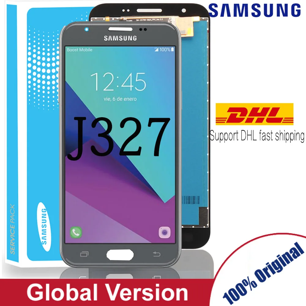 Оригинальный 5 0 ''ЖК-дисплей для samsung Galaxy J327 дисплей J3 Prime 2017 Emerge 2nd