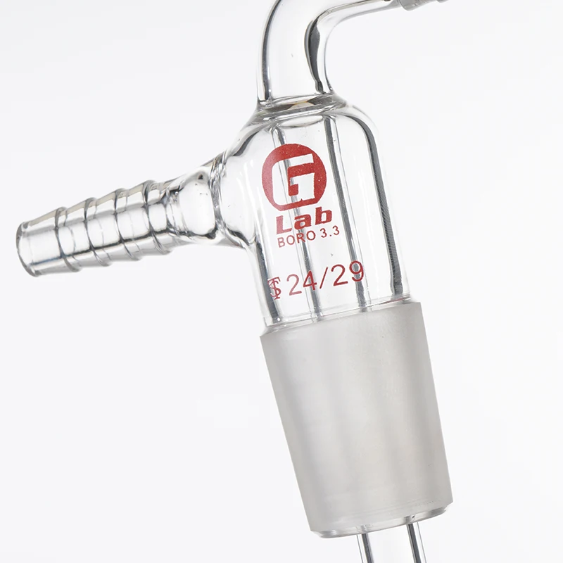 Laboratory Equipment Gas or Liquid Input Joint 19#24#29#34#40#50# Pipe Length 75Mm200Mm