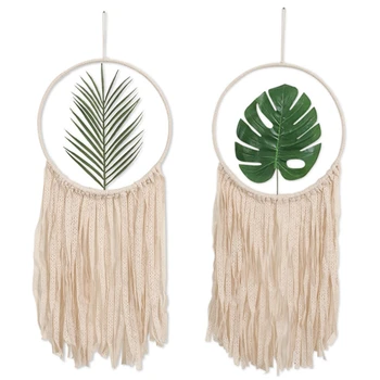 

Macrame Cotton Mandala Tapestry Wall Hanging Hand-Woven Living Room Bedroom Wedding Decoration