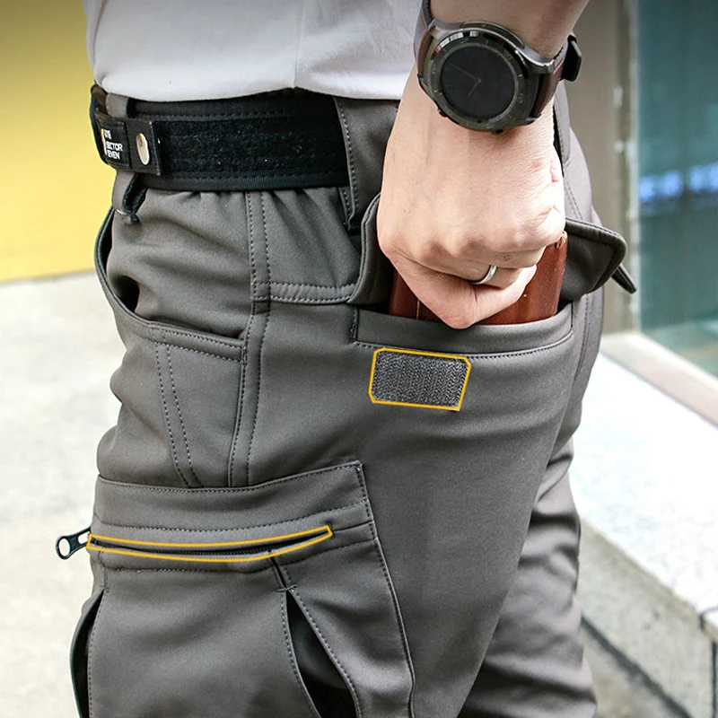 Kaufen 2019 Männer Neue Taktische Armee Kampf Military Camp Fisch Wanderung Trek Climb Außen soft shell wasserdichte hosen Ski TrousersFleece