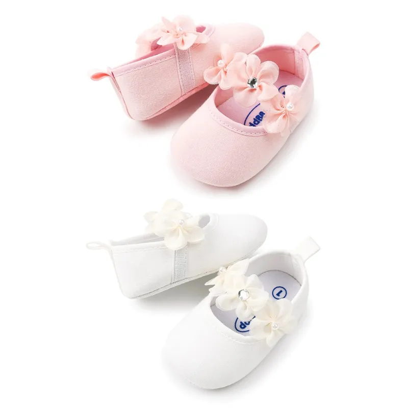 Красивые розовые и белые туфли для маленьких девочек; обувь принцессы с цветами; головной убор; повязка на голову; Комплект для фотосессии