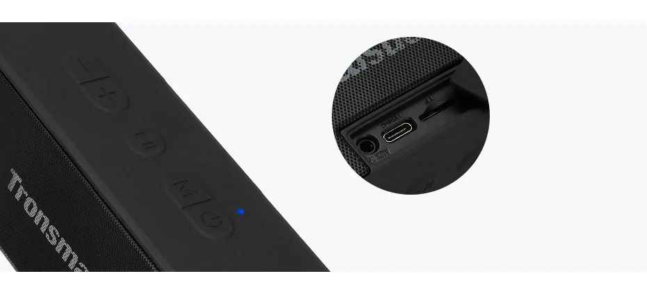 Tronsmart T2 Plus Bluetooth 5.0 Speaker 20W Portable Speaker 24H Column IPX7 Soundbar with TWS,Voice Assistant,Micro SD (4)