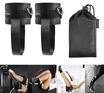 

2pcs Adjustable Ankle Support Straps Sports Bands Ankle Cuffs Ankle Protector Foot Support for Gym Training Exercises