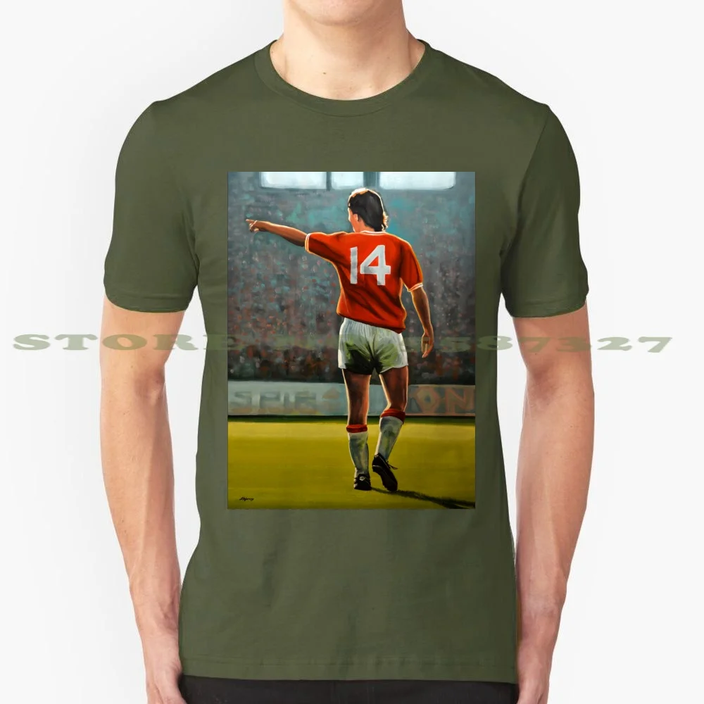 het is nutteloos wastafel delicatesse Johan Cruyff Oranje Nr 14 Fashion Vintage Tshirt T Shirts Johan Cruijff  Johan Cruyff Dutch Footballer Footballer Ajax No 14 - AliExpress Men's  Clothing