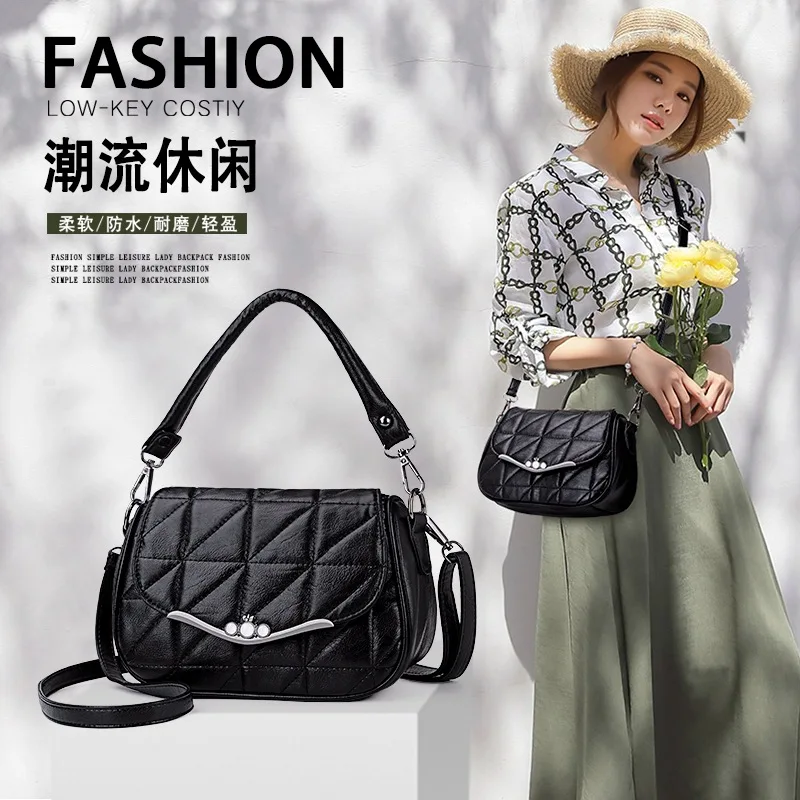 

2019 New Style Fashion Bag Women's Middle-aged Women's Mommy Bag Mini WOMEN'S Bag Shoulder Bag/ Hand Bag Single-shoulder Bag Bag