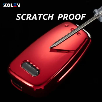 Custodia protettiva morbida in Tpu per Auto per Audi A1 A3 A4 A5 A6 A7 A8 C5 C6 Q3 Q7 S3 TT Car Styling Auto portachiavi Shell - Custodia protettiva morbida in Tpu per Auto per Audi A1 A3 A4 A5 A6 A7