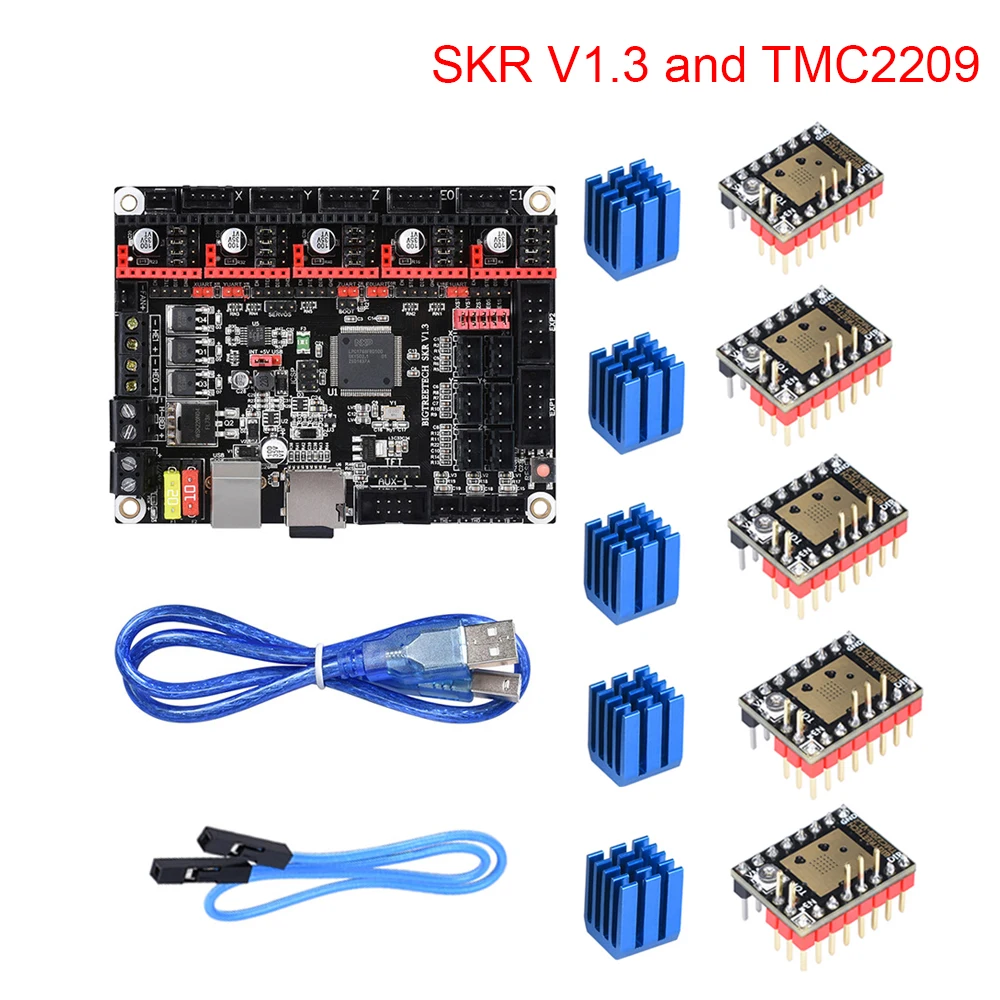 BIGTREETECH SKR V1.3 32 бит материнская плата TMC2209 UART шаговый двигатель драйвер Stepsticks Mute 3d принтер запчасти VS TMC2130 TMC2208