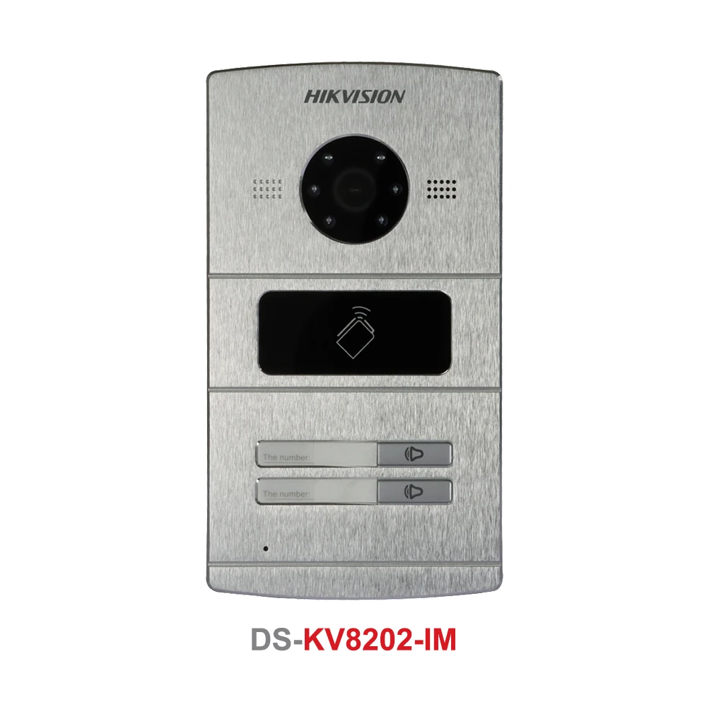 DS-KV8102-IM / DS-KV8202-IM / DS-KV8402-IM Hikvision Original  Hands Free 1, 2 or 4 Button Metal Villa Door Station 