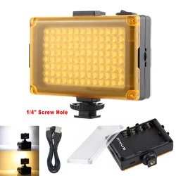 Lumière de remplissage LED pour appareil photo DSLR, batterie/USB, panneau d'éclairage à intensité réglable pour appareil photo 
