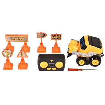 

2.4Ghz RC Dancing Revolving Music Glowing Simulation Engineering Vehicle Remote Control Robot Toy Car