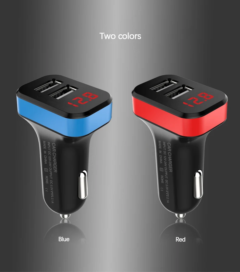 18 Вт двойной USB светодиодный дисплей Быстрая зарядка USB Автомобильное зарядное устройство для iPhone 11 Max Pro XS huawei P30 Pro mate 30 Xiaomi 9 Pro S10