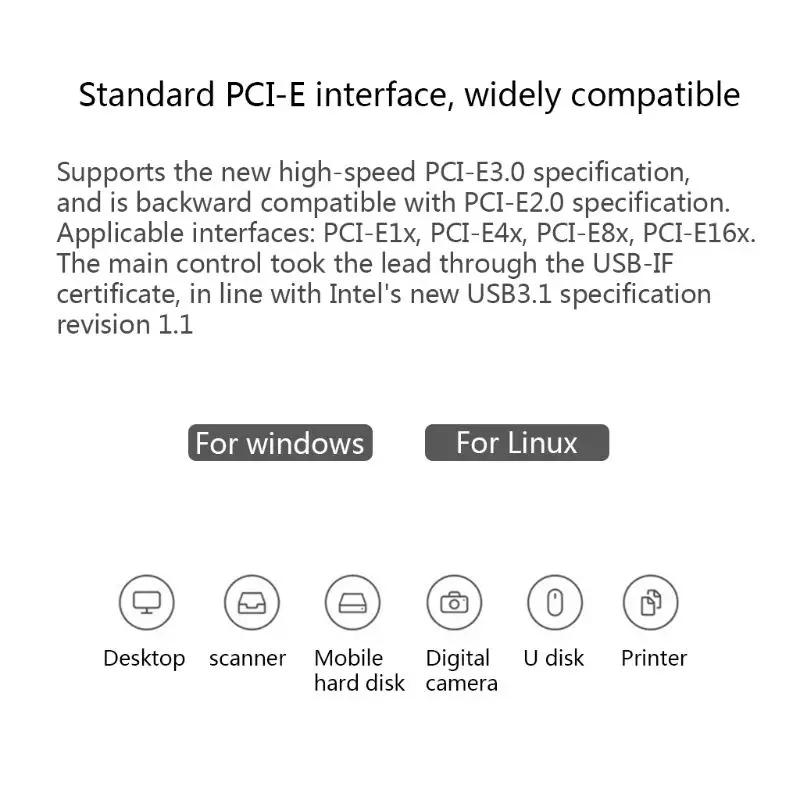 USB 3,1-type-C 2 портовая Плата расширения PCI-E 4X-USB 3,1 Gen2 10 Гбит/с USB C адаптер для настольных ПК Аксессуары для компьютера