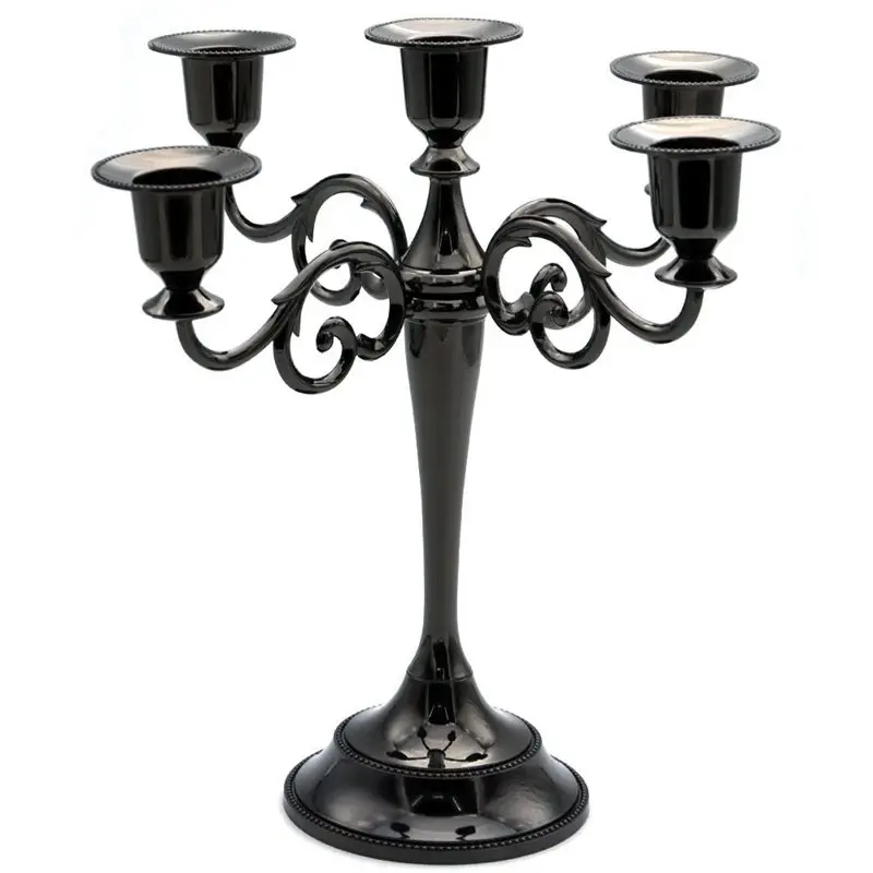 

5-Candle Metal Candelabra Tall Candle Holder Wedding Event Candelabra Candle Stand