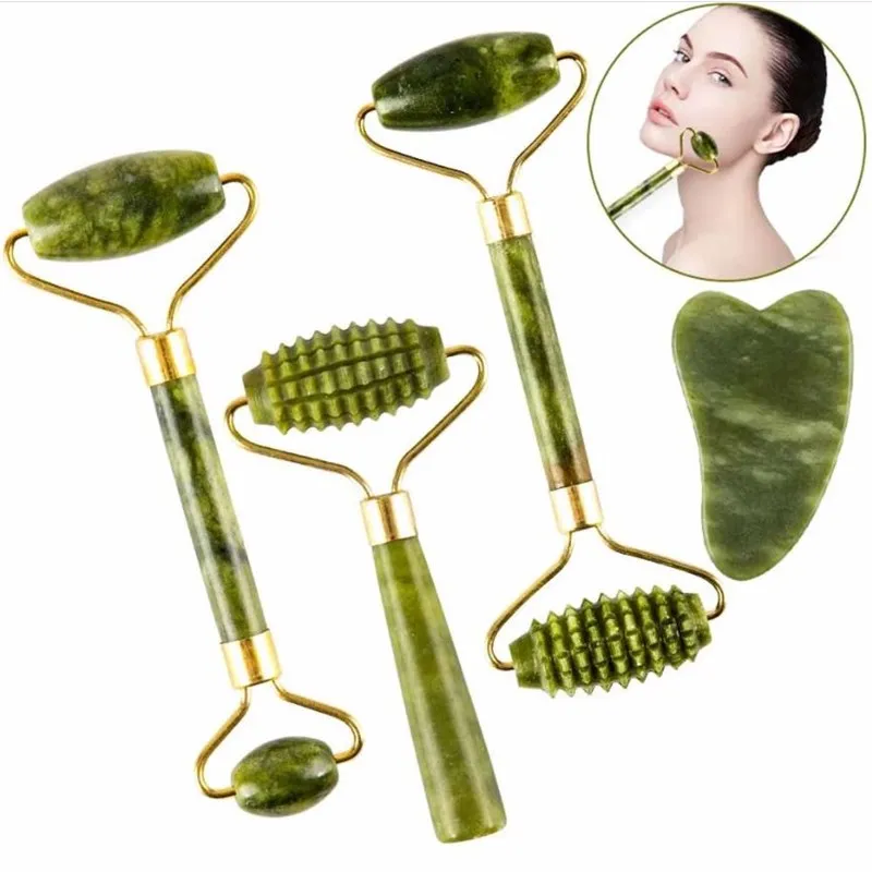 

Jade Roller For Face Massager Guasha Scraper For Face Massage Gouache Face Scraper Skin Care Tools For Body Back Beauty Slimming