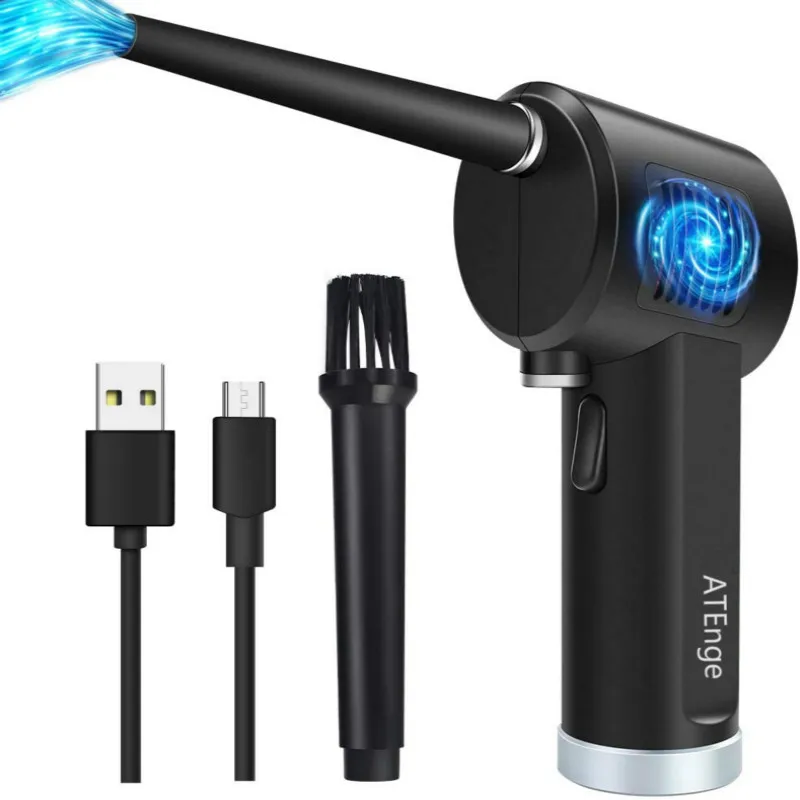 Cordless Air Duster Wireless Keyboard Cleaner Compressed Can Duster Spray Canned Air Duster for Computers Rechargeable Blower