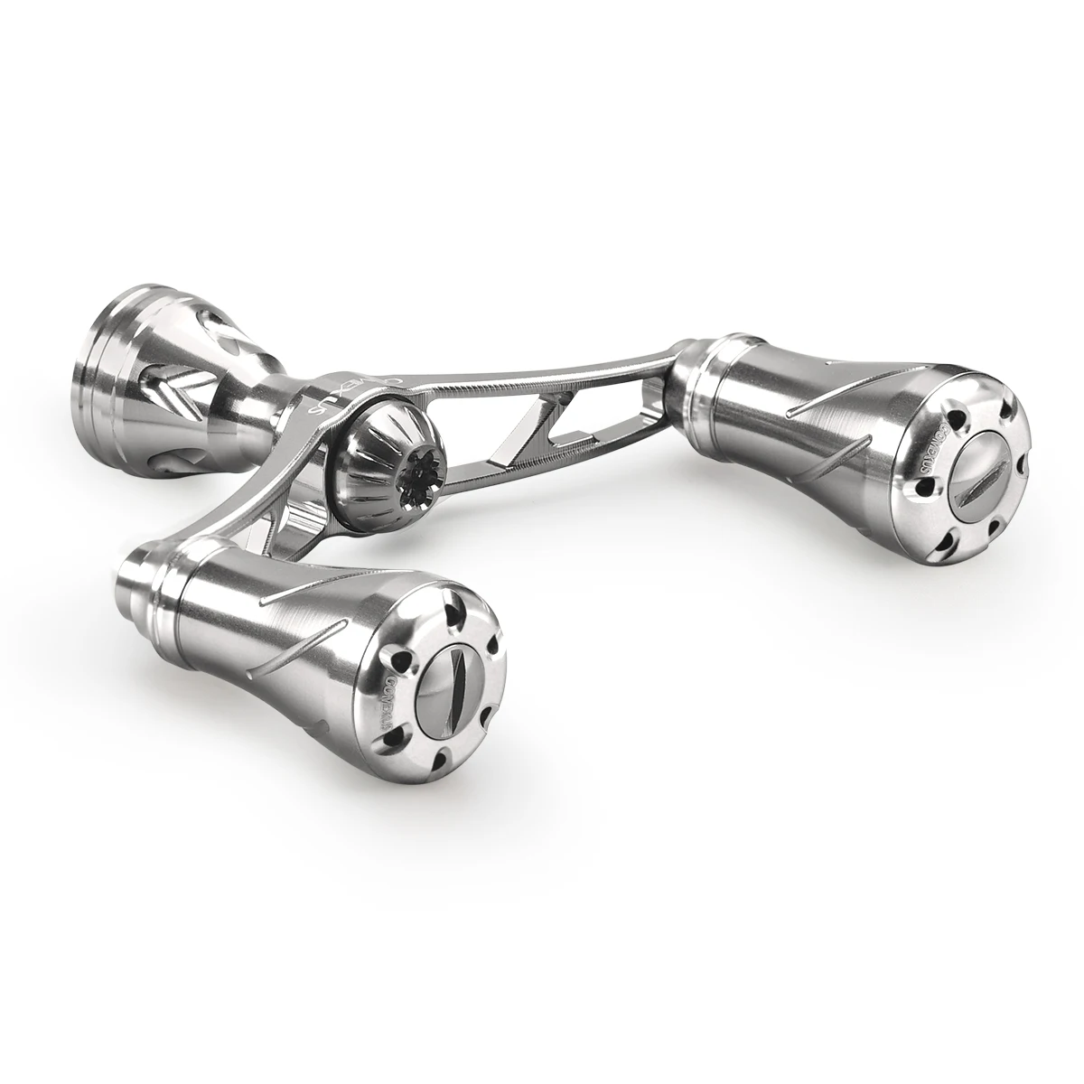 И Mech suspension Gomexus CNC 72 мм 82 мм ручка Daiwa спиннинговая катушка с ручкой по требованию - Цвет: Silver