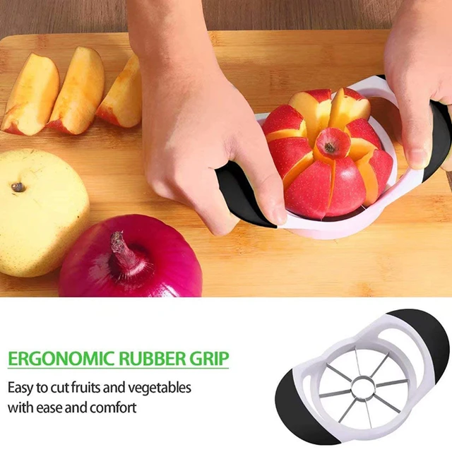 SteeL Apple Divider by OXO :: sharp, stainless steel blades to easily core  and slice with ease