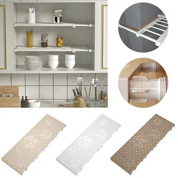 

Wardrobe Divider Layered Rack Nail-free Closet Shelf Divider Retractable Wall Shelf Storage Organizer Bedroom Cabinet Cabinet