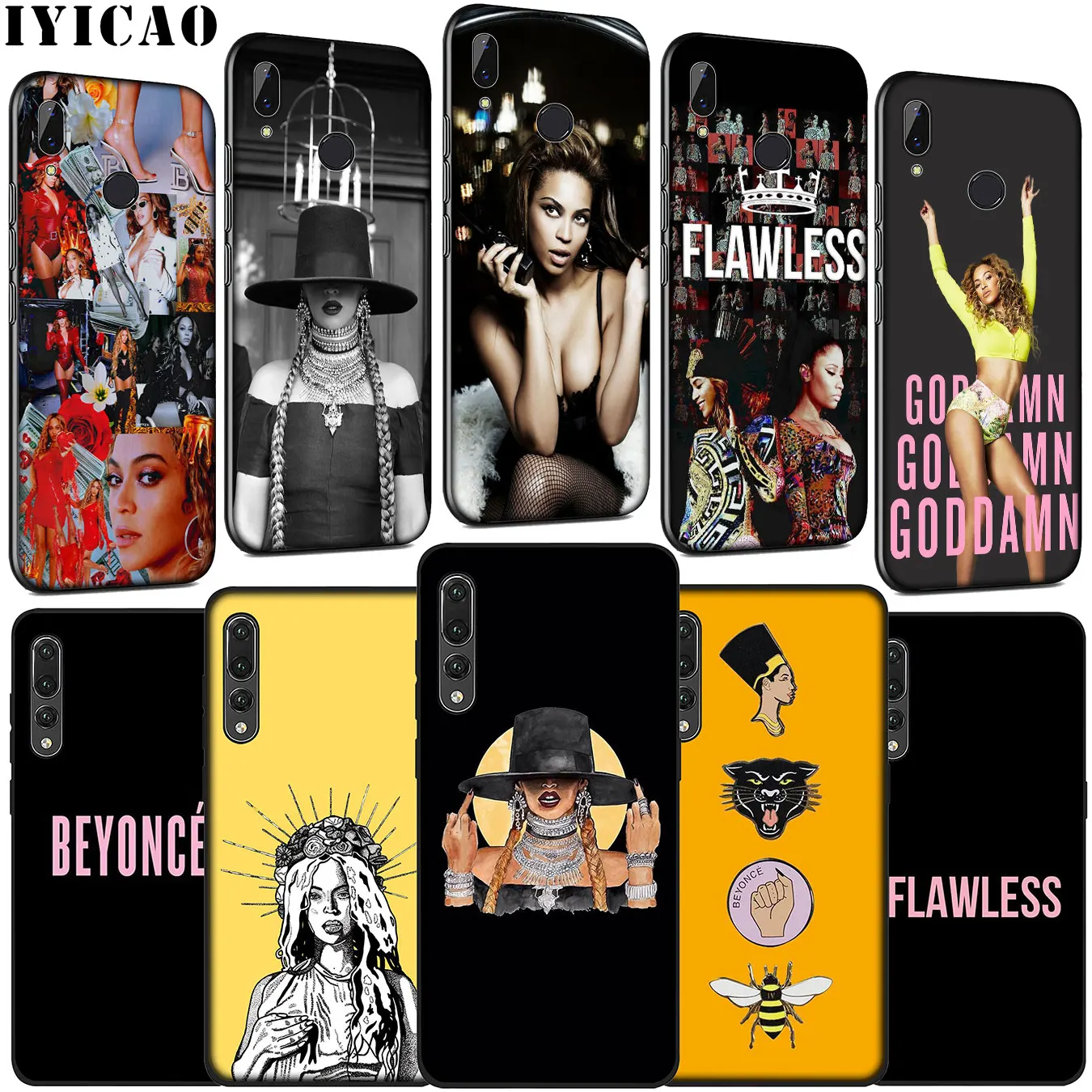 Beyonce Soft Silicone Cover Case for Huawei P30 P20 Pro P10 P9 Lite Mini 2017 2016 P Smart Z Plus 2019 |