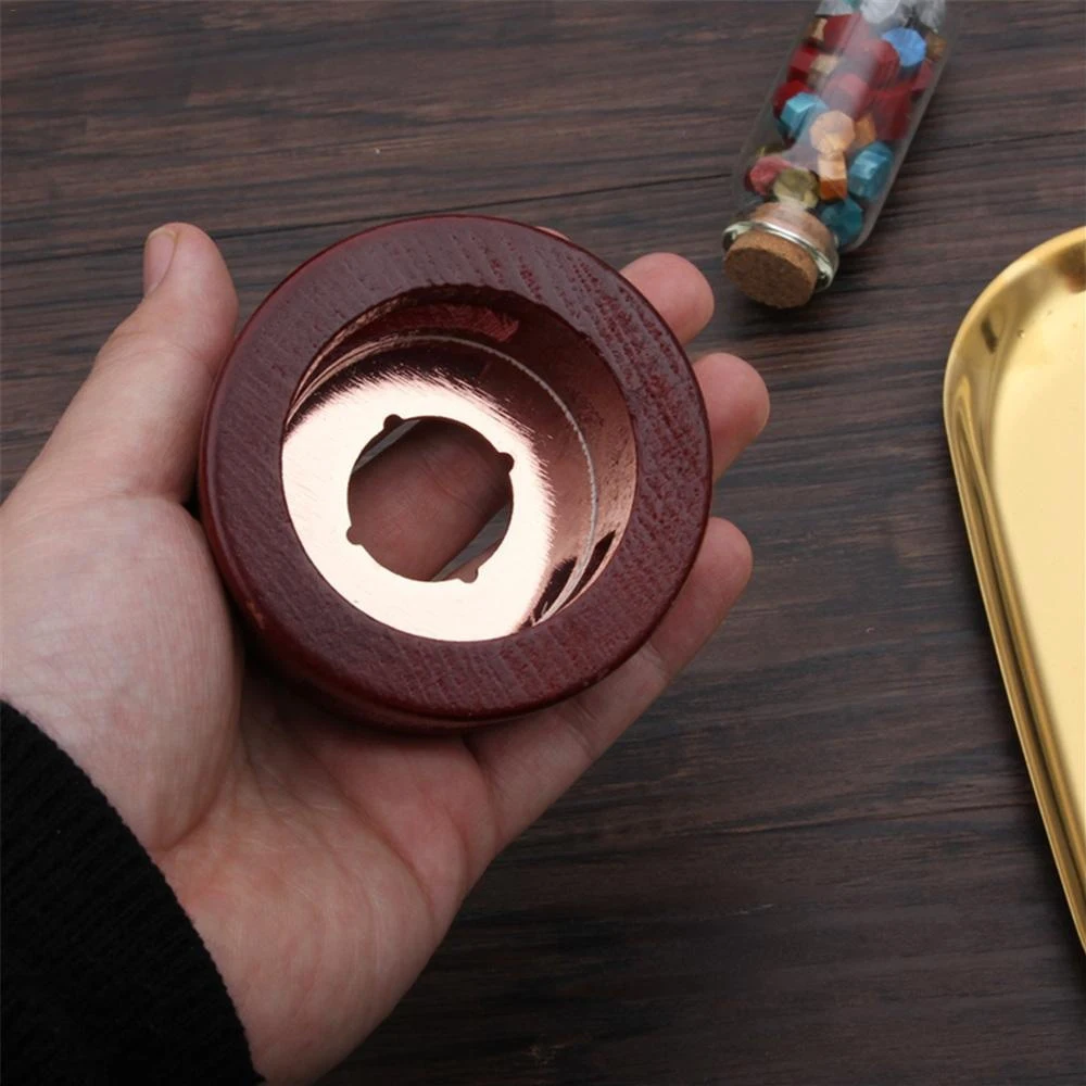 Винтажная плавильная печь восковое уплотнение Устройство для плавления шоколада печи канцелярские поздравительные открытки горшок Деревянный инструмент запечатывания штамп креативный