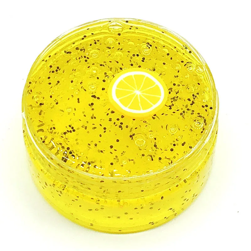 Afdswg Sticky Squishy Slime Crystal Mud Glaseado Lake Transparent Mud Decompression Toy Squishy's Squishies Toy Extrusion - Цвет: 100ml Yellow