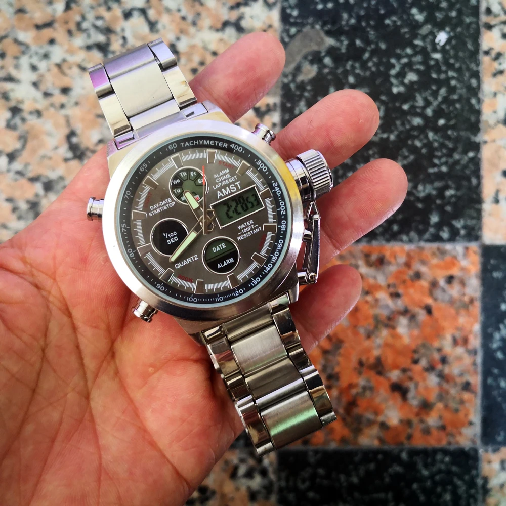 Новые военные спортивные часы электронные мужские люксовый бренд
