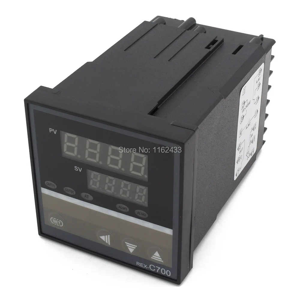 

REX-C700 thermocouple RTD input digital pid temperature controller relay SSR 4-20mA output (not include SSR)