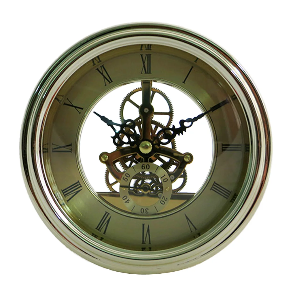 

Skeleton Quartz Clock Movement Insert Roman Numeral DIY Craft