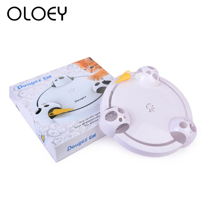 

Electric Cat Toy Play Plate Undercover Fabric Moving Mouse Cat Scratching Device For Cat Sharpen Claw Training Playing Pet Produ
